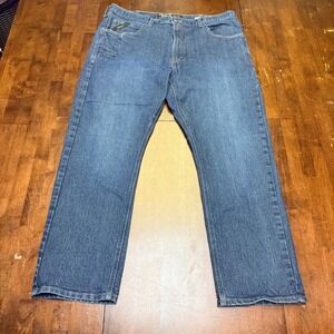 Ariat Rebar M4 Relaxed Straight Jeans Mens 42x32/31 Blue Blackstone DuraStretch